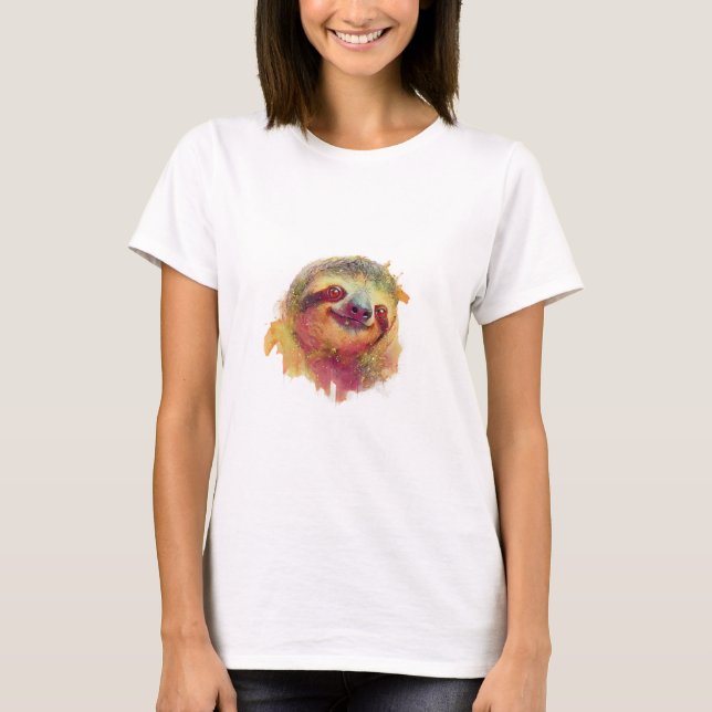 Camiseta Perezoso Feliz (Anverso)