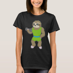 Camiseta Perezoso Fisicoculturista Mancuernas Fisicoculturi