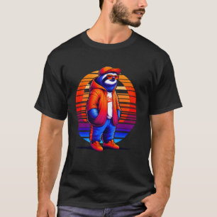 Camiseta Perezoso genial estilo urbano moderno arte retro p
