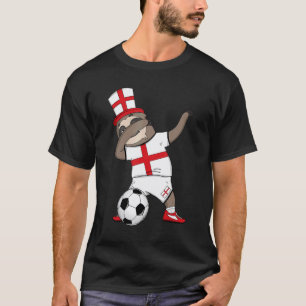 Camiseta Perezoso haciendo dabbing Inglaterra Fútbol Bander