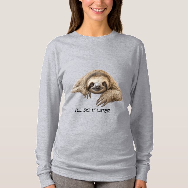 Camiseta Perezoso lindo (Anverso)