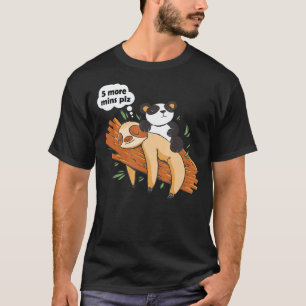 Camiseta Perezoso lindo durmiendo y panda perezoso cansado