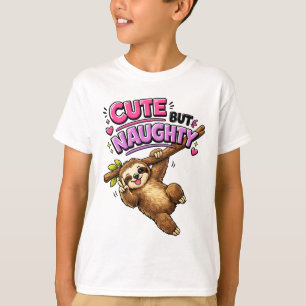Camiseta Perezoso lindo pero travieso