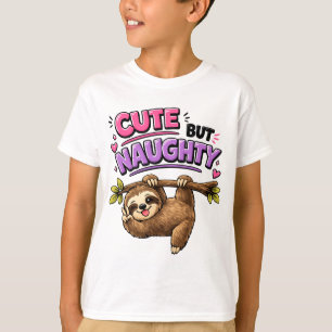 Camiseta Perezoso lindo pero travieso