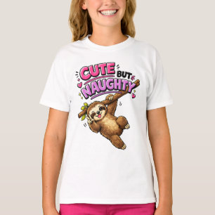 Camiseta Perezoso lindo pero travieso