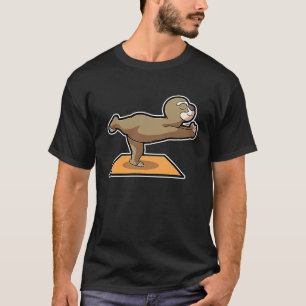 Camiseta Perezoso Perezoso Posturas de Yoga Deportes Gimnas