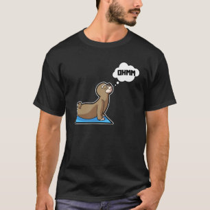 Camiseta Perezoso Perezoso Posturas de Yoga Deportes Gimnas