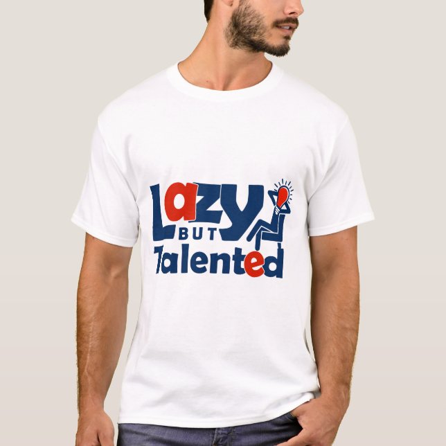 Camiseta Perezoso pero talentoso (Anverso)