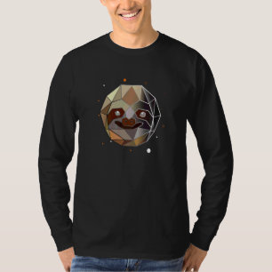 Camiseta Perezoso Polígono Animal Forma Geométrica Abstract