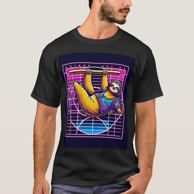 Camiseta Perezoso Rave - Fibonacci (Anverso)