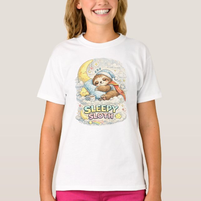 Camiseta Perezoso Soñoliento (Anverso)