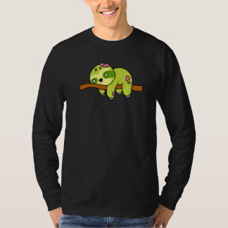 Camiseta Perezoso Zombie Gráfico de Halloween Animal Monstr