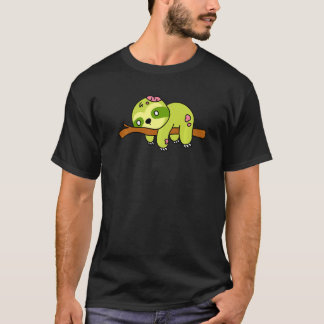 Camiseta Perezoso Zombie Gráfico de Monstruo Lindo Animal d