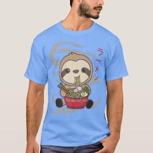 Camiseta Perezosos Comen Alimentos Ramen Kawaii Sloth2826