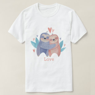 Camiseta Perezosos enamorados