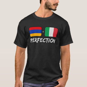 Camiseta Perfección Armenia E Italiana Mezcla Bandera De AD