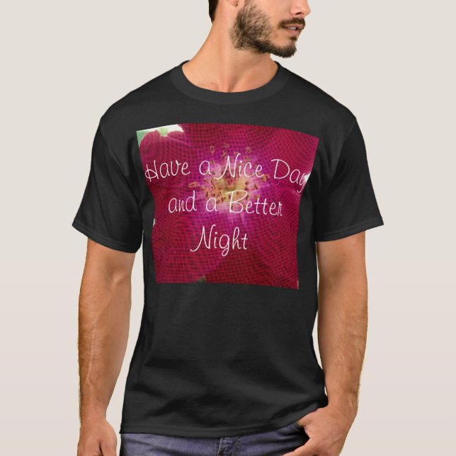 Camiseta Perfección Petal: arte de patrón Petal Rosa contro (Anverso)