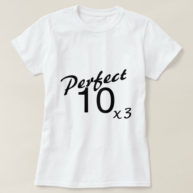 Camiseta Perfeccione 10 x3 (Diseño del anverso)