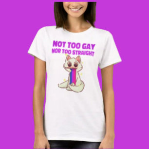 Camiseta Perfectamente Bi: No es Demasiado Gay Ni Demasiado