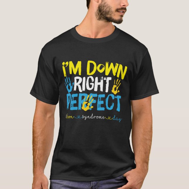 Camiseta Perfectamente, Conciencia del Síndrome de Down (Anverso)