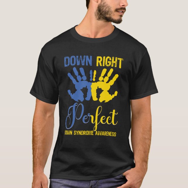 Camiseta Perfectamente, Conciencia del Síndrome de Down (Anverso)
