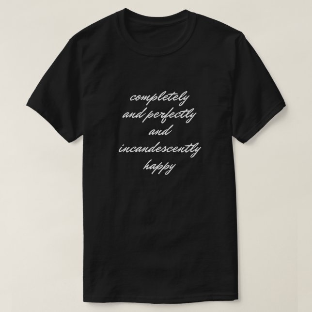 Camiseta perfectamente indecente (Diseño del anverso)