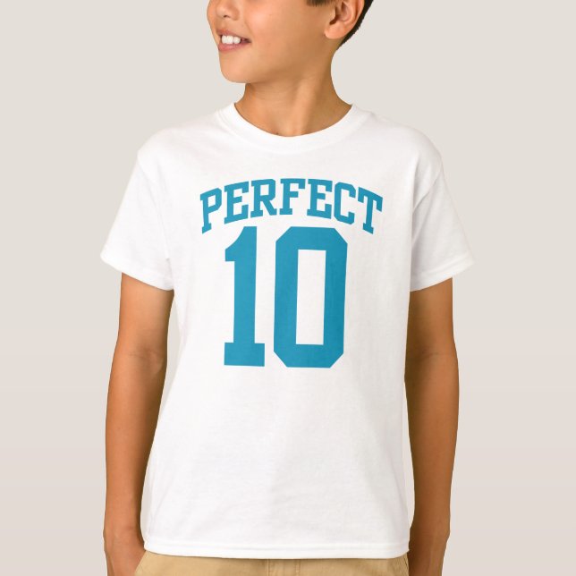 Camiseta Perfecto 10 VARSITY 10th BIRTHDAY Tee (Anverso)