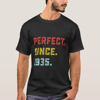 Camiseta Perfecto Desde 1935 Regalos De Cumpleaños Para Los