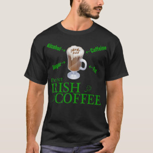 Camiseta PERFECTO IRLANDÉS impresionante cappuccino