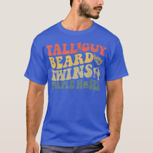 Camiseta Perfecto Para Los Niños Tall Guy Beard Twins Purpl