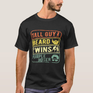 Camiseta Perfecto Para Los Niños Tall Guy Beard Twins Purpl