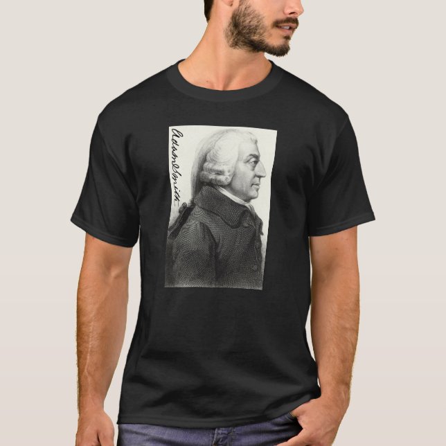 Camiseta Perfil de Adam Smith (con firma) (Anverso)