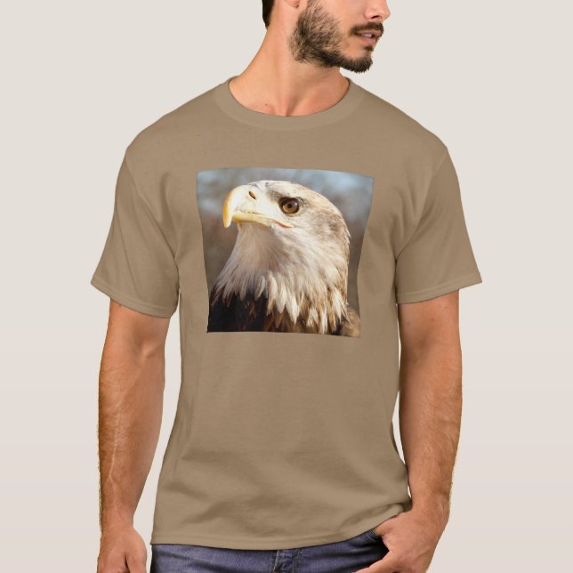 Camiseta Perfil de águila calva orgullosa (Anverso)