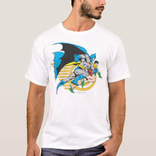 Camiseta Perfil de Batman y Robin