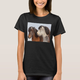 Camiseta Perfil de caballo islandés, Islandia