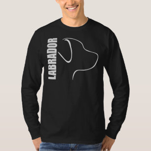 Camiseta Perfil de esquema de recuperación de Labrador