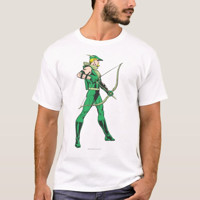 Camiseta Perfil de flecha verde (Anverso)