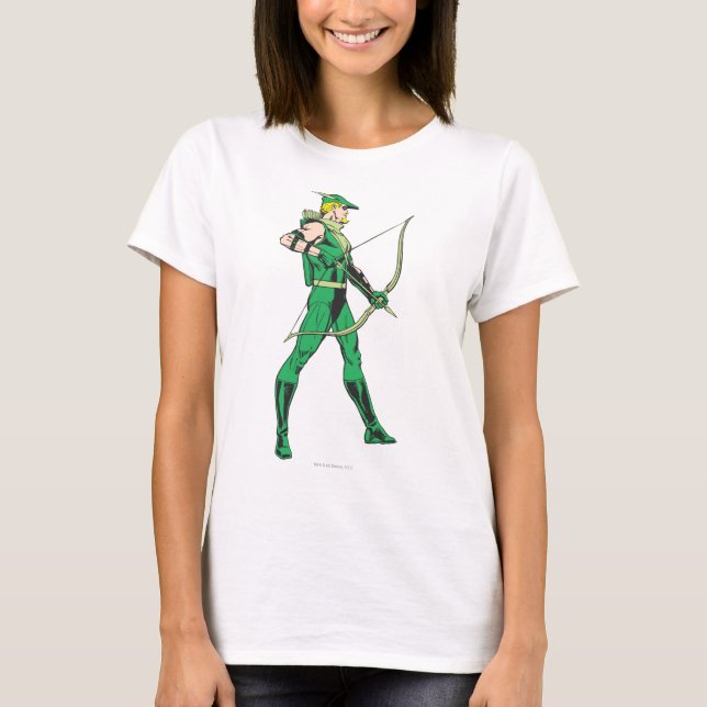 Camiseta Perfil de flecha verde (Anverso)
