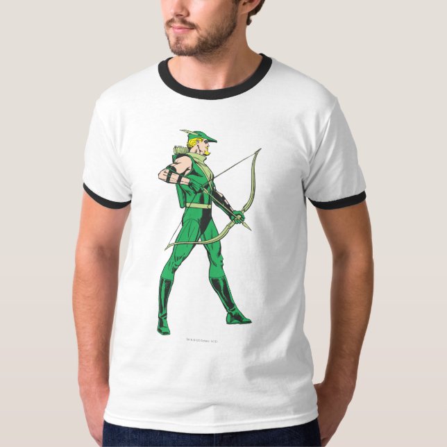 Camiseta Perfil de flecha verde (Anverso)
