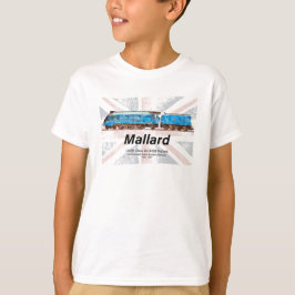 Camiseta Perfil de locomotora de mallard LNER clase A4 con 