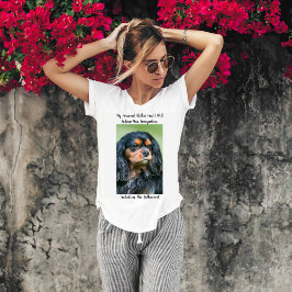 Camiseta Perfil de sabueso personalizado del rey Carlos