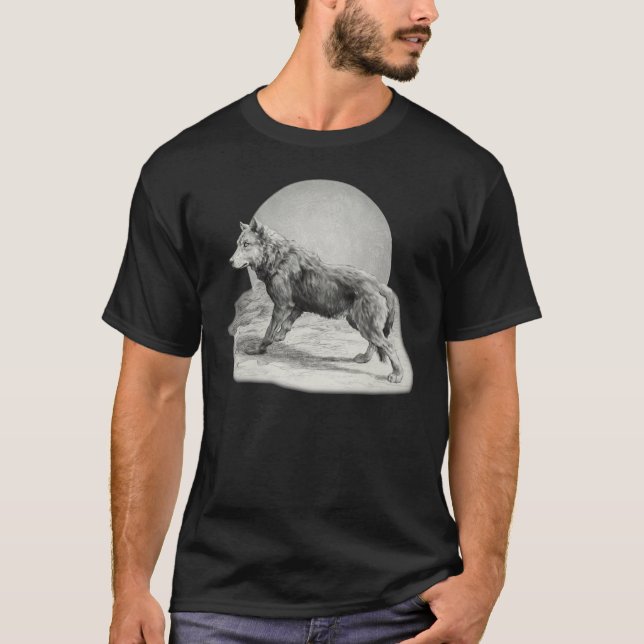 Camiseta Perfil de Wolf Moon (Anverso)