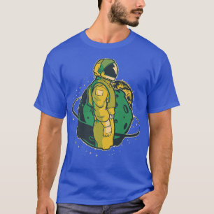 Camiseta Perfil del hombre espacial Astronauta Astral Diseñ