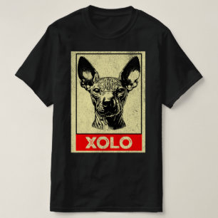 Camiseta Perfil del Ilustracion Grunge Xoloitzcuintli