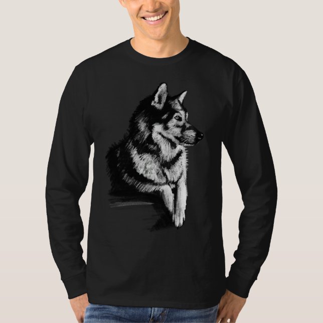 Camiseta Perfil Husky (Anverso)