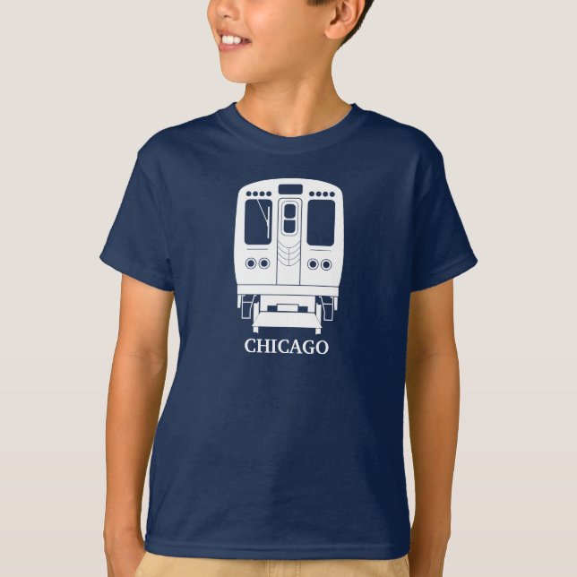 Camiseta Perfil "L" de Chicago Blanco (Anverso)