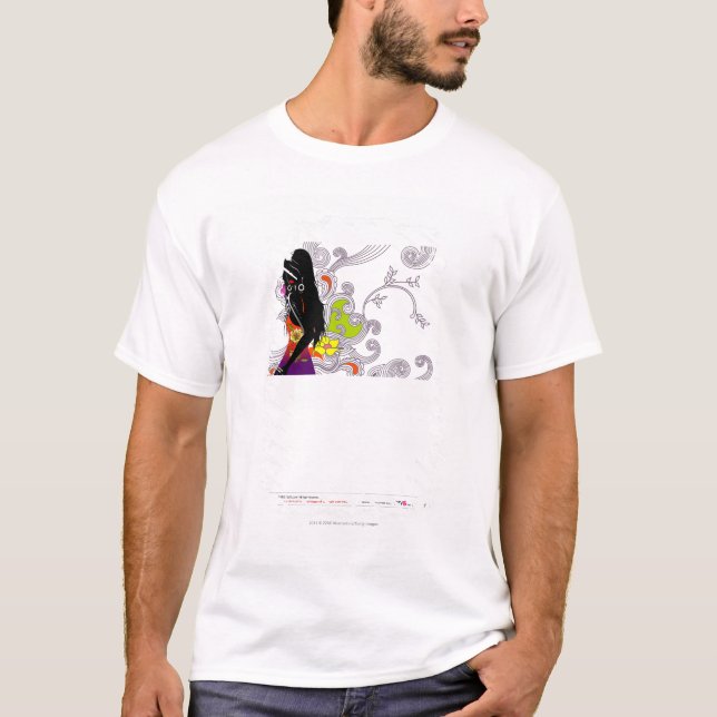 Camiseta Perfil lateral de una presentación de la mujer (Anverso)