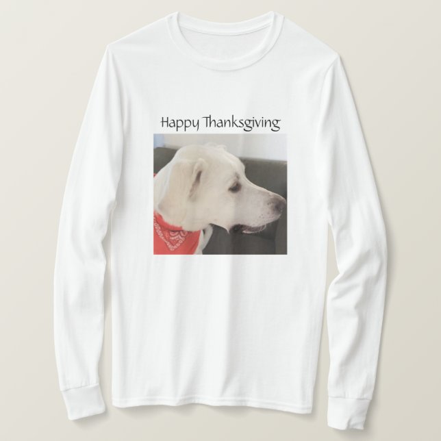 Camiseta Perfiles de Perro de Cachorros Blancos (Anverso del diseño)