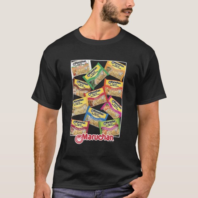 Camiseta Perfiles del sabor del fideo de Maruchan Ramen (Anverso)