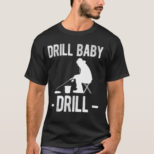 Camiseta Perfora Bebé Perfora Pesca en el Hielo (Anverso)